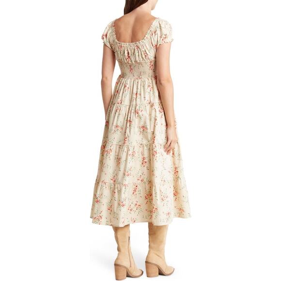 WeWoreWhat Floral Off The Shoulder Dress Size Medium - Picture 2 of 8